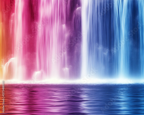  rainbow waterfall,