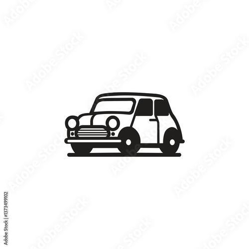 retro car logo template