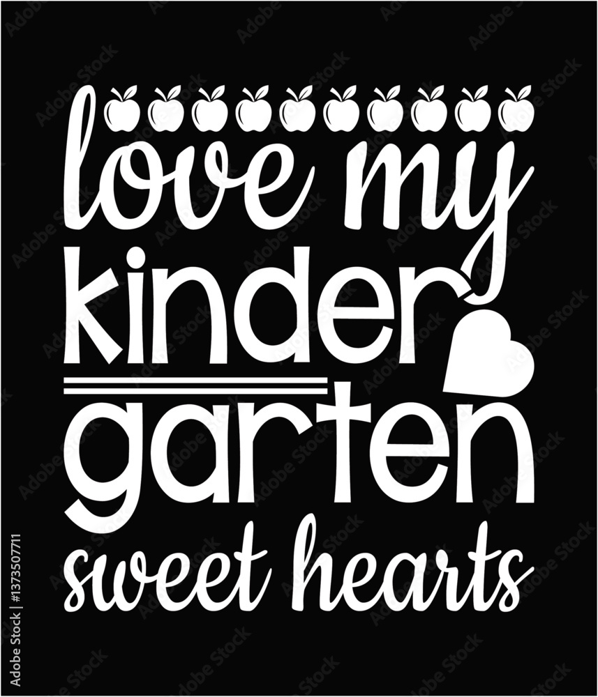 Love my kinder garten sweet hearts printable cut file.