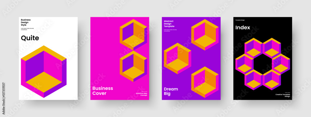 Obraz premium Geometric Business Presentation Template. Modern Background Design. Abstract Book Cover Layout. Poster. Flyer. Brochure. Report. Banner. Pamphlet. Notebook. Leaflet. Catalog. Brand Identity