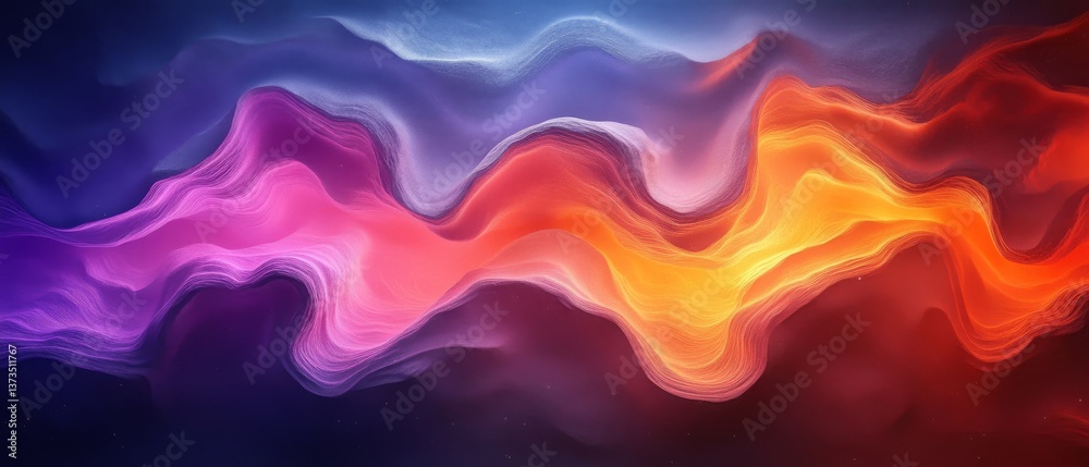 Fototapeta premium Abstract Colorful Wave Background Vibrant Hues and Flowing Energy