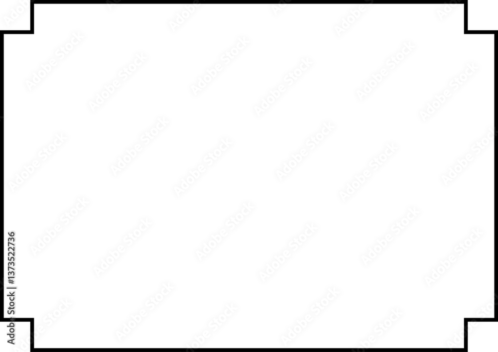 Monochrome simple horizontal frame set Monochrome simple horizontal frame set