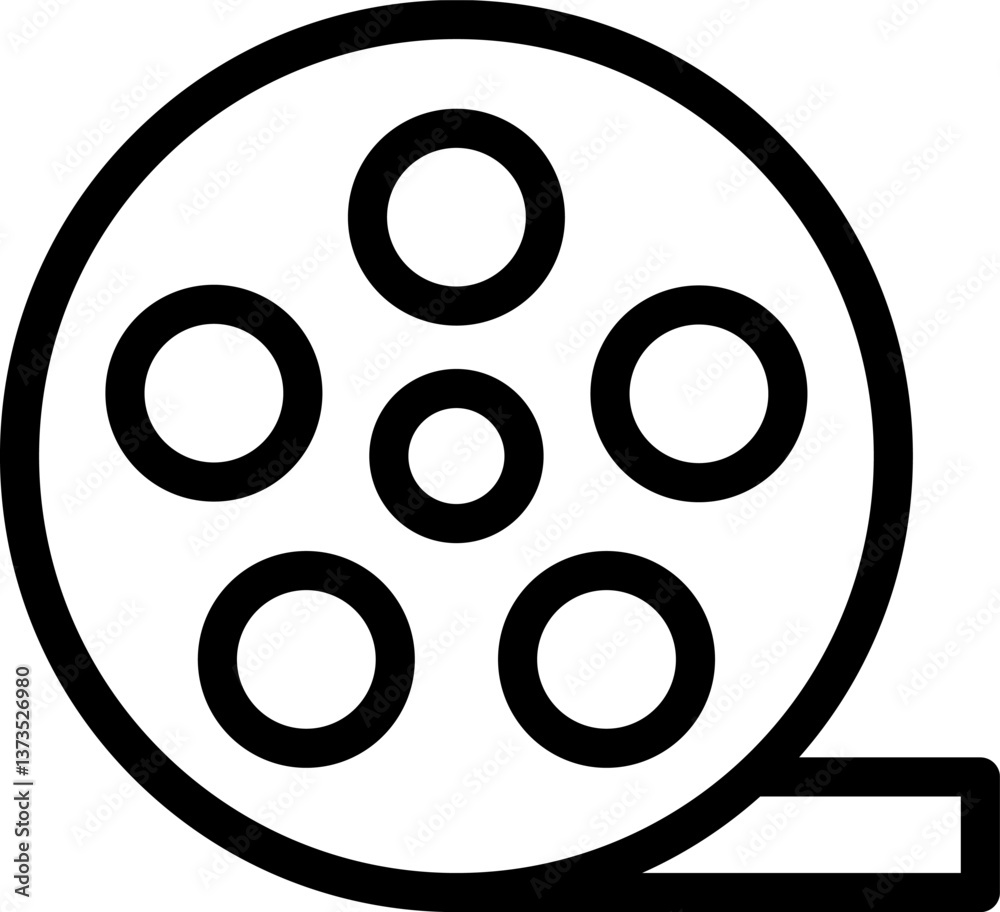 movie reel Illustration on a white background. movie reel Illustration on a white background.