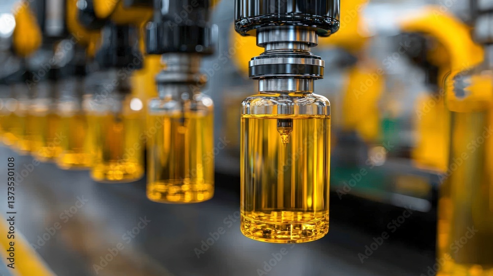 Automated Liquid Filling Industrial Robot Precision Factory Production Line Oil Bottlin