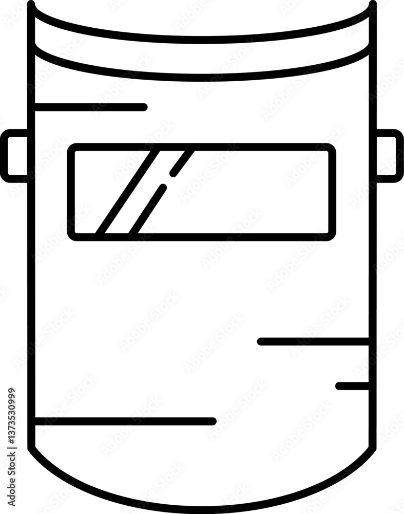 welding mask Illustration on a white background. welding mask Illustration on a white background.