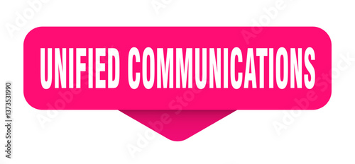 unified communications sticker. unified communications sign on transparent background