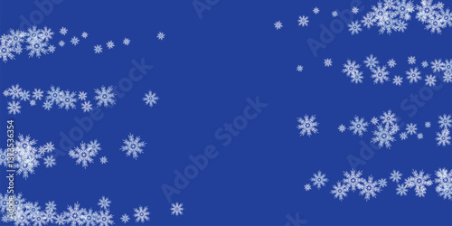 winter background with snowflakes