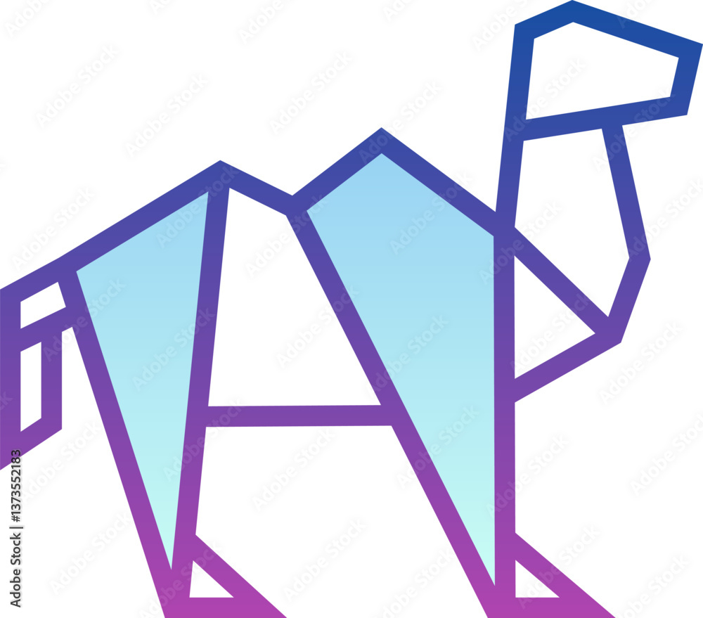 camel Illustration on a white background. camel Illustration on a white background.