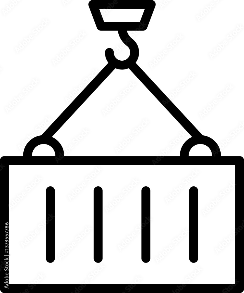 container crane Illustration on a white background. container crane Illustration on a white background.