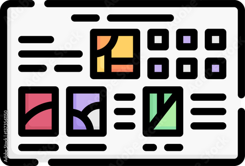 drafts Illustration on a white background.