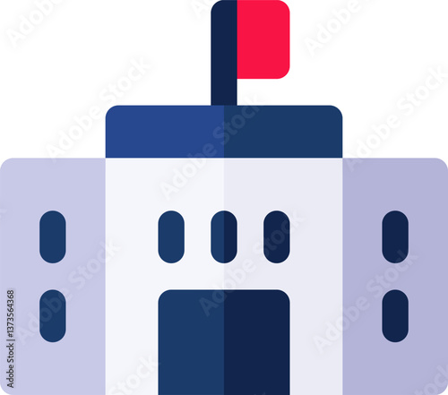 embassy Illustration on a white background.