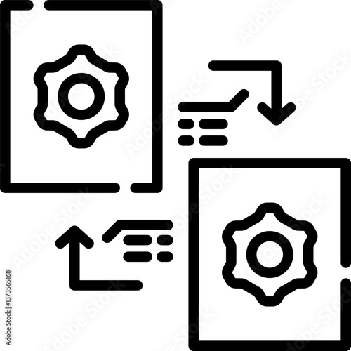 exchange Illustration on a white background.