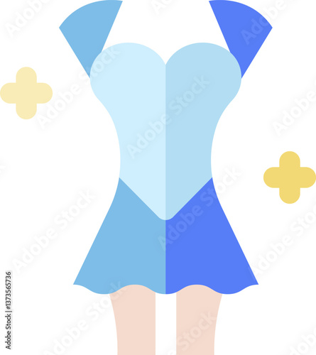 figure skating Illustration on a white background.