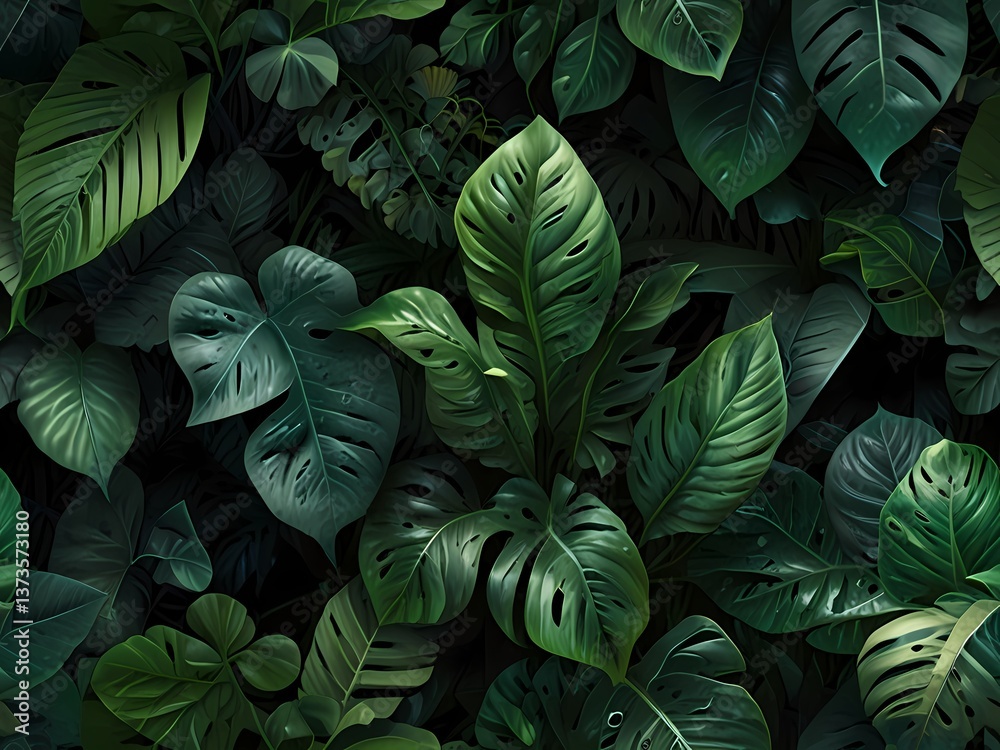 custom made wallpaper toronto digitalA lush backdrop of vibrant green leaves