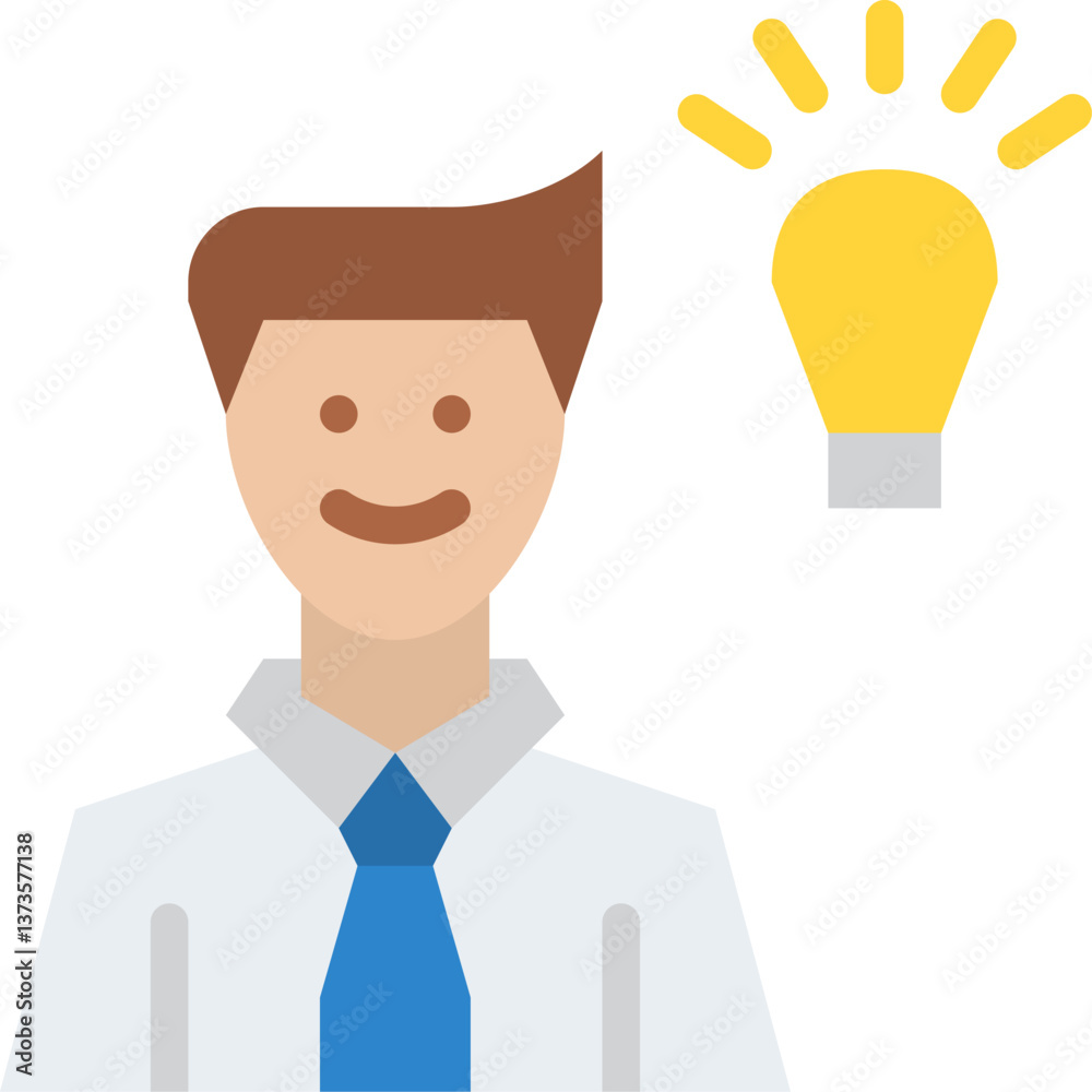 ideas Illustration on a white background ideas Illustration on a white background