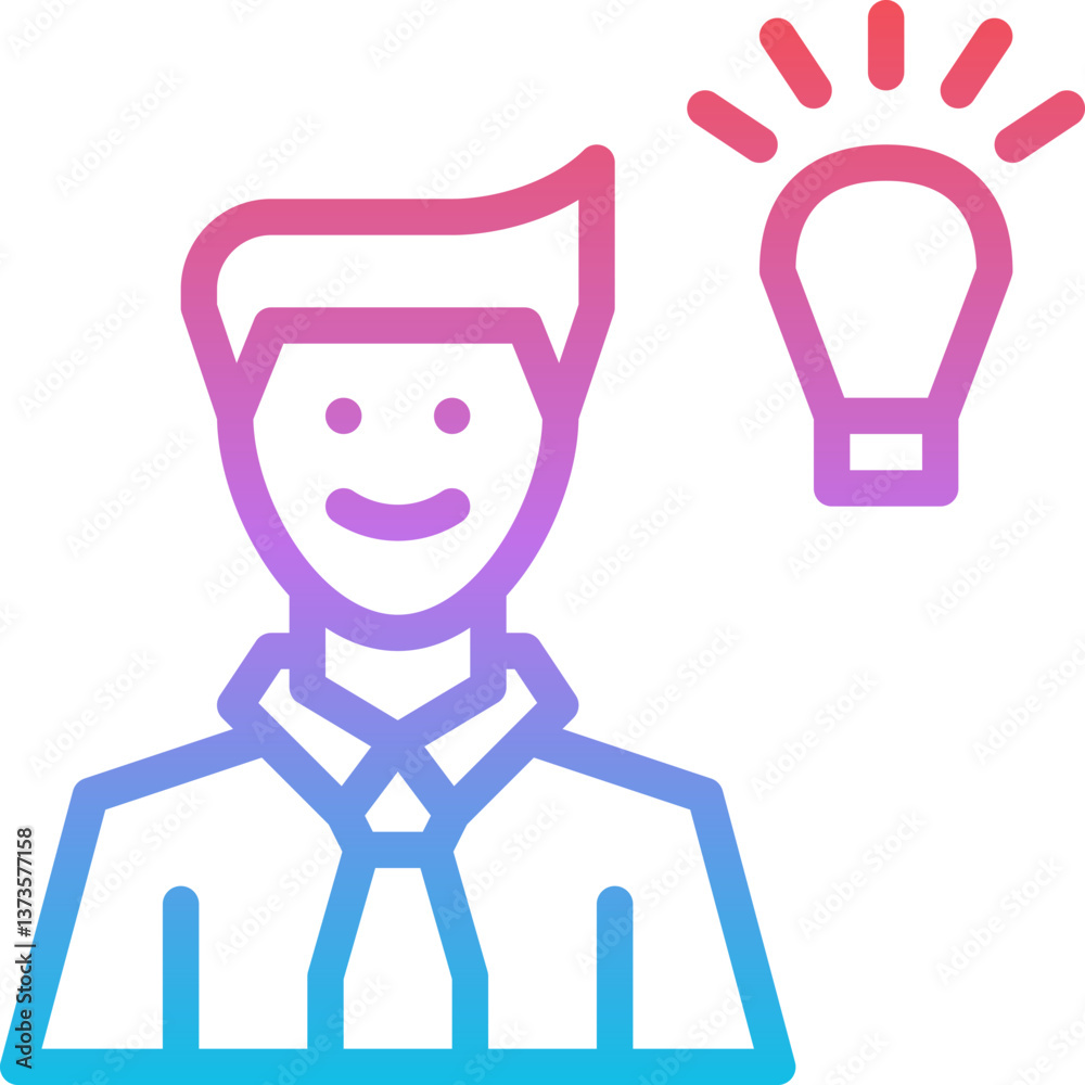 ideas (2) Illustration on a white background ideas (2) Illustration on a white background