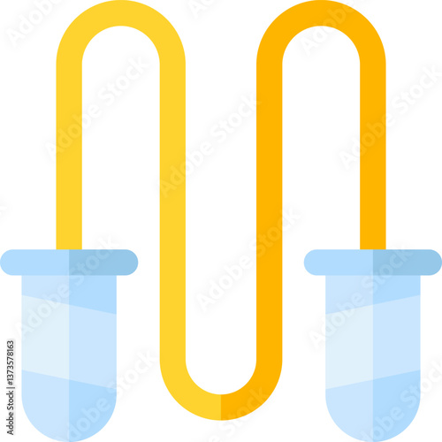jumping rope Illustration on a white background