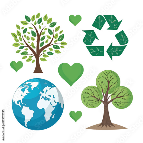 ecology icon set