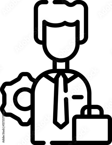 manager Illustration on a white background
