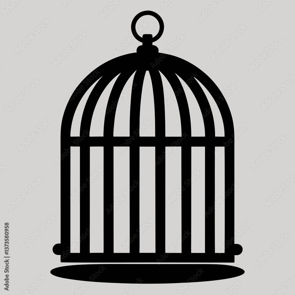 vector illustration of a cage vector illustration of a cage