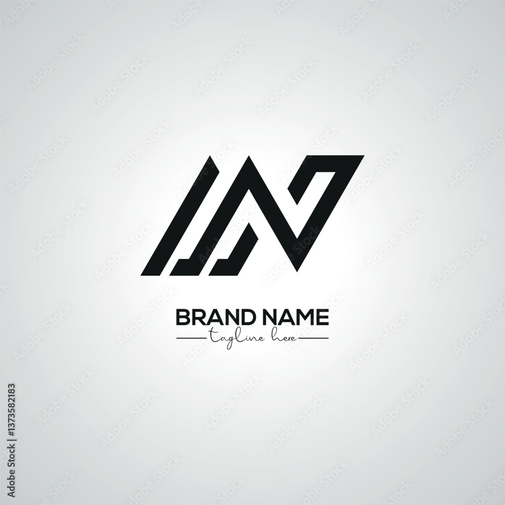 Abstract EN NE Lettermark Logo Design for Corporate Branding. Abstract EN NE Lettermark Logo Design for Corporate Branding.