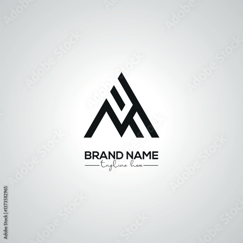 Abstract PH HP Lettermark Logo Design for Corporate Branding.