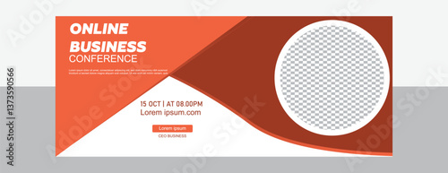 Online business conference Bannar design