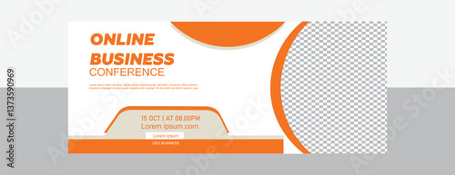 Online business conference Bannar design