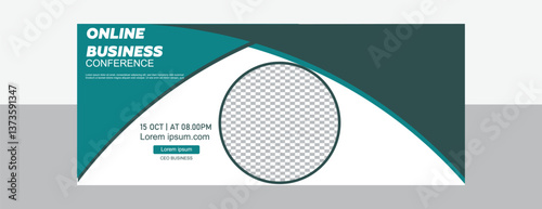 Online business conference Bannar design