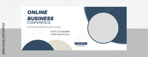 Online business conference Banner design