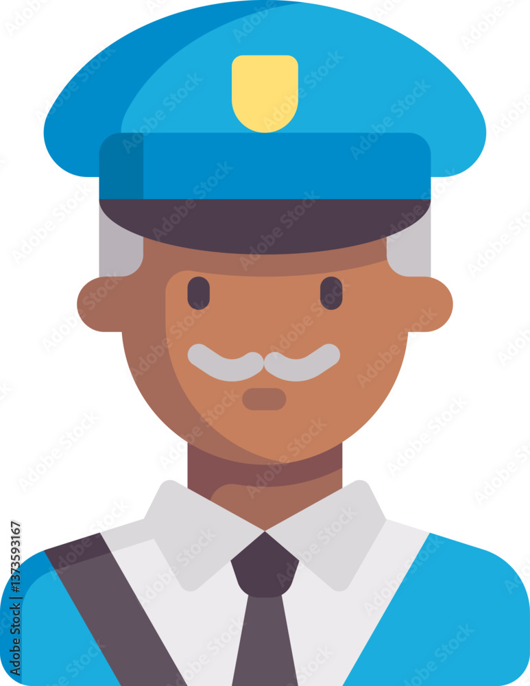 postman Illustration on a white background postman Illustration on a white background