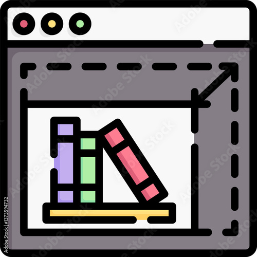 resize Illustration on a white background