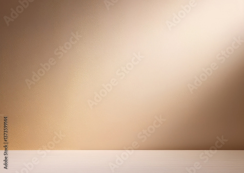 上品なベージュの背景とナチュラルな空間
Elegant Beige Background with Natural Light Generated Image