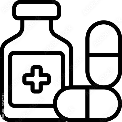 bottle Illustration on a white background