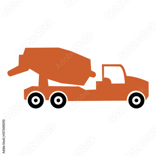 truck isolated on white