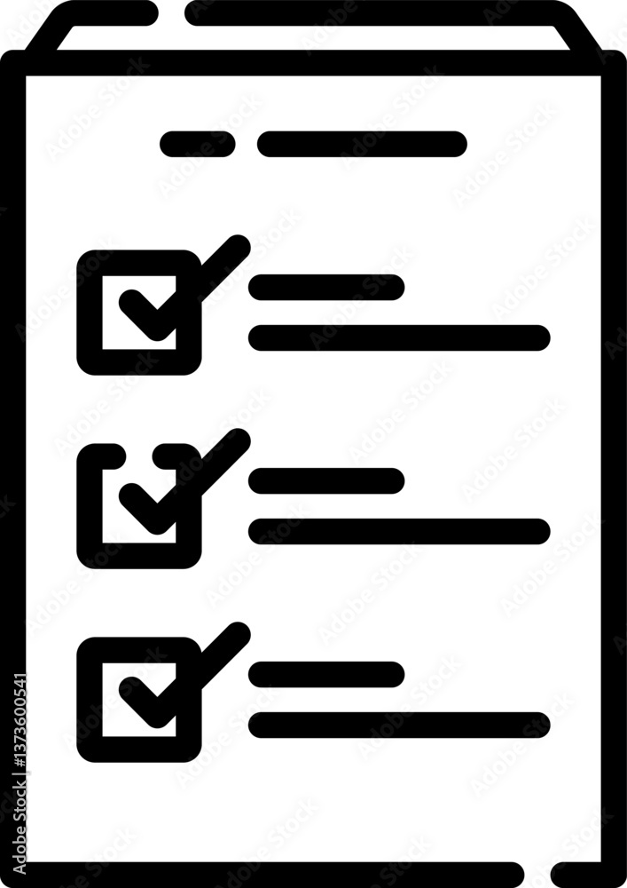 checklist Illustration on a white background checklist Illustration on a white background