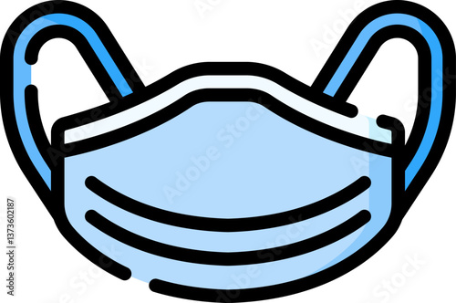 face mask Illustration on a white background