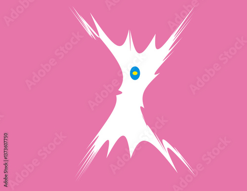 figura astratta, sogno,simbolo,luminoso,spavento,scherzo,
