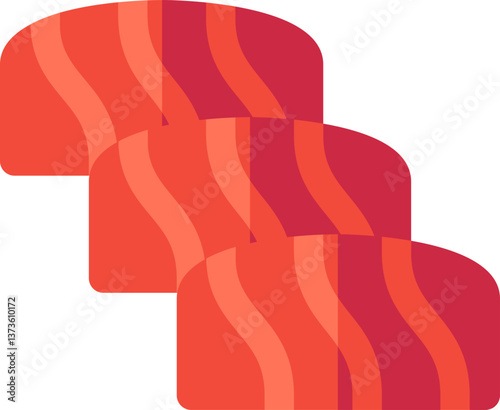 sashimi Illustration on a white background.
