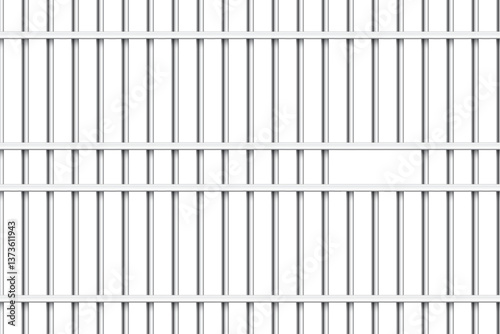 Metal prison jail background. Cell bar with vertical and horizontal steel rods. Secure detention concept. Zoo cage. Realistic vector illustration.