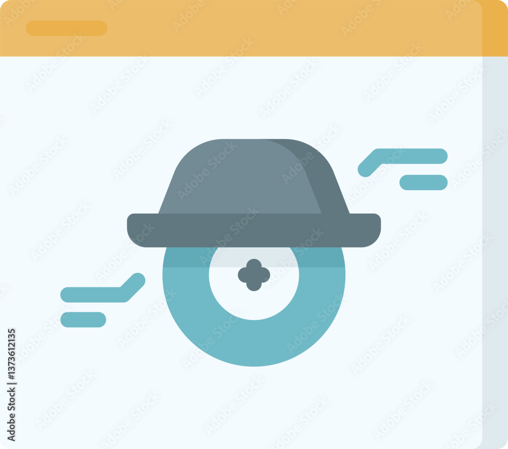 spyware Illustration on a white background spyware Illustration on a white background