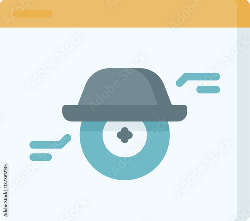 spyware Illustration on a white background