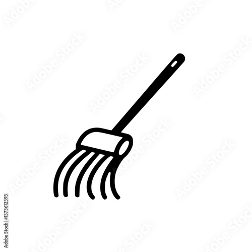 and vector illustration of a mop commonly used for floor cleaning Mop is a cleaning tool used for removing spills and stains