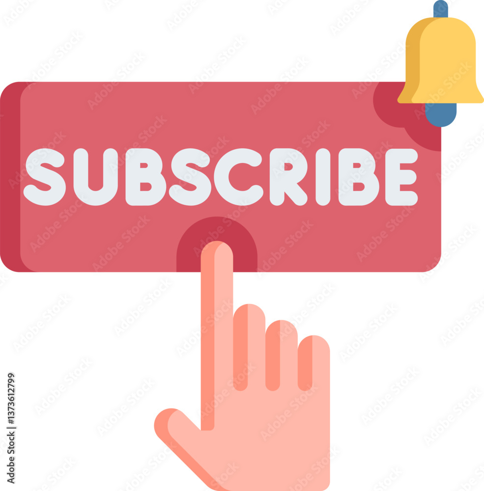 subscribe (2) Illustration on a white background subscribe (2) Illustration on a white background