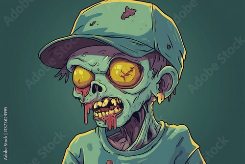 funny cartoon zombie