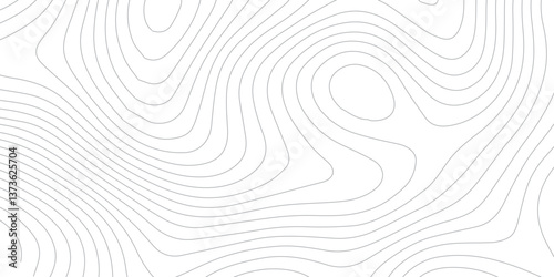 Abstract Topographic Line Map with Smooth Relief Curves, Dotted Coastal Features, and a Seamless Pattern on a White Background for a Contemporary Aesthetic with black background design