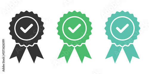 Verified medal, badge icon