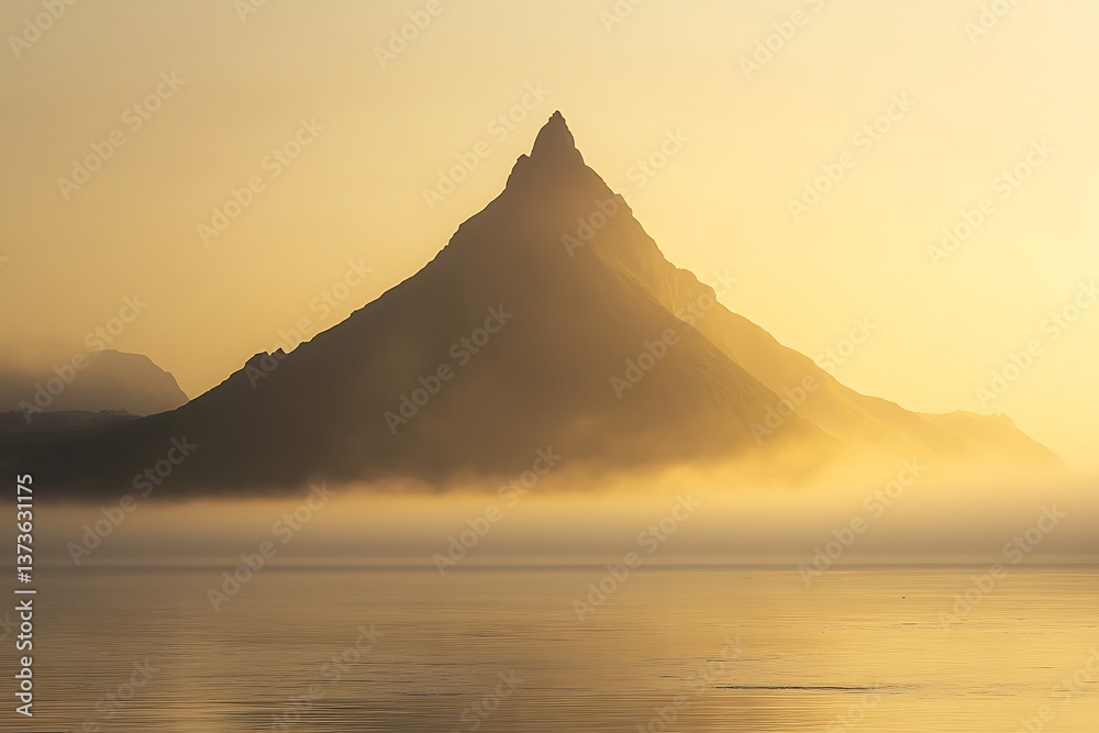 Fototapeta premium sunset over the mountains