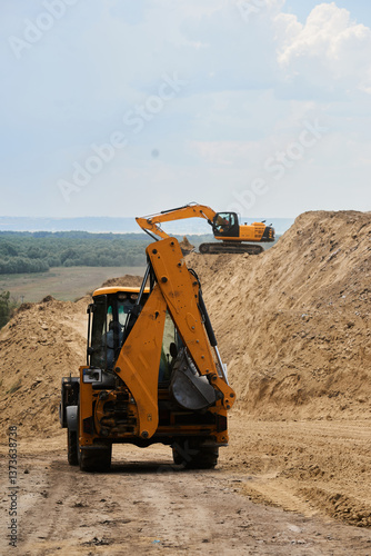 excavator at work