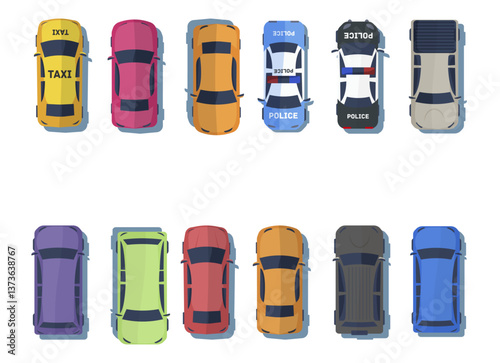 PNG taxi toy traffic transport transportation travel truck urban vector vehicle view carup high civilian set flat aerial auto automobile